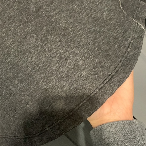 Athletic Works Heathered Gray Hooded Sweatshirt. With Big Pocket. Size: S (4-6) - Picture 4 of 5